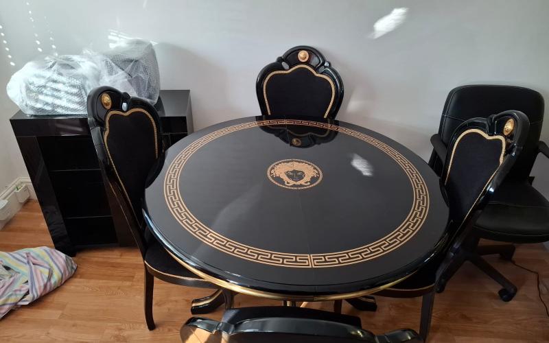 Clients expensive designer dining table