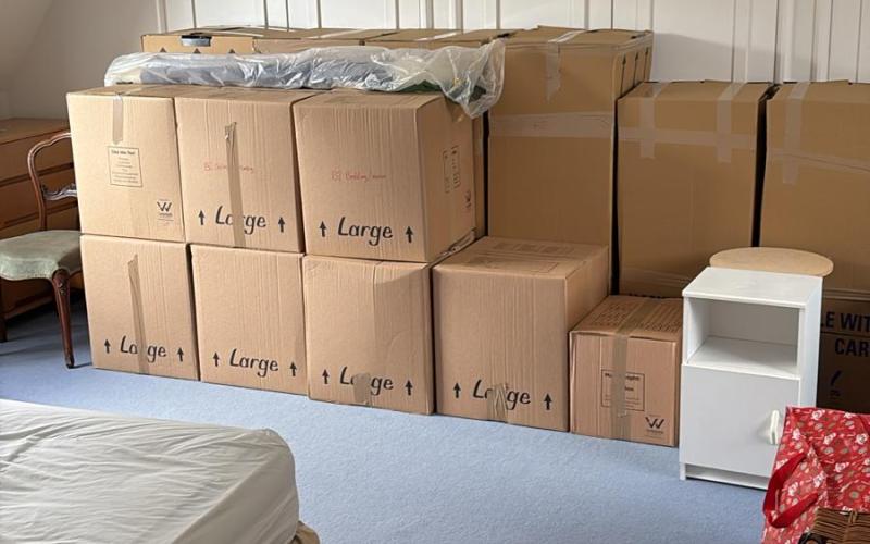 Packed boxes by gibbons removals