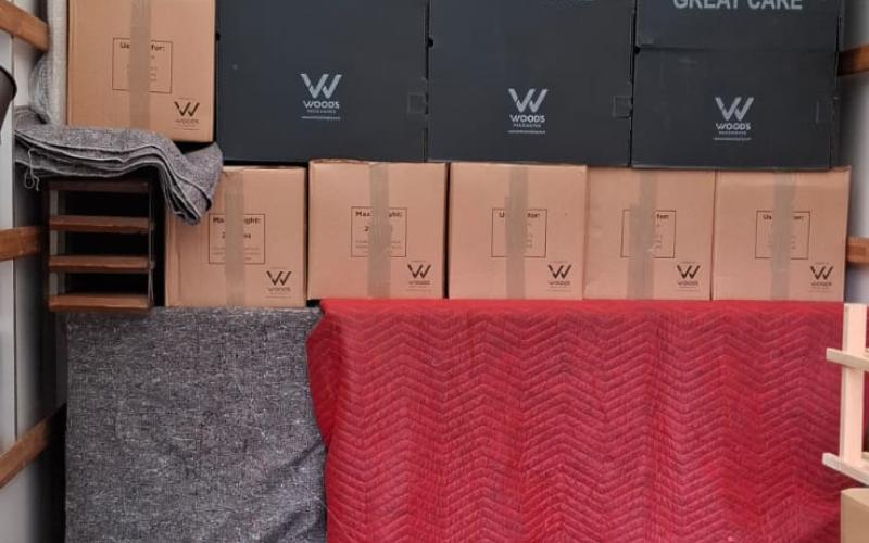 Van stacked ready for long distance move