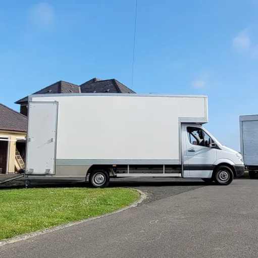 Professional moving van